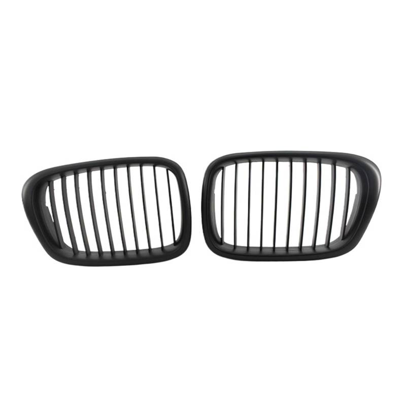 MEIZIYU Auto-Frontgrill, passend for E39 5er 1999–2003, einzeilige Auto-ABS-Gitter, Stoßstangenhaubengrill, Renngrills Stoßstangengitter für die Frontpartie(Matte Black) von MEIZIYU