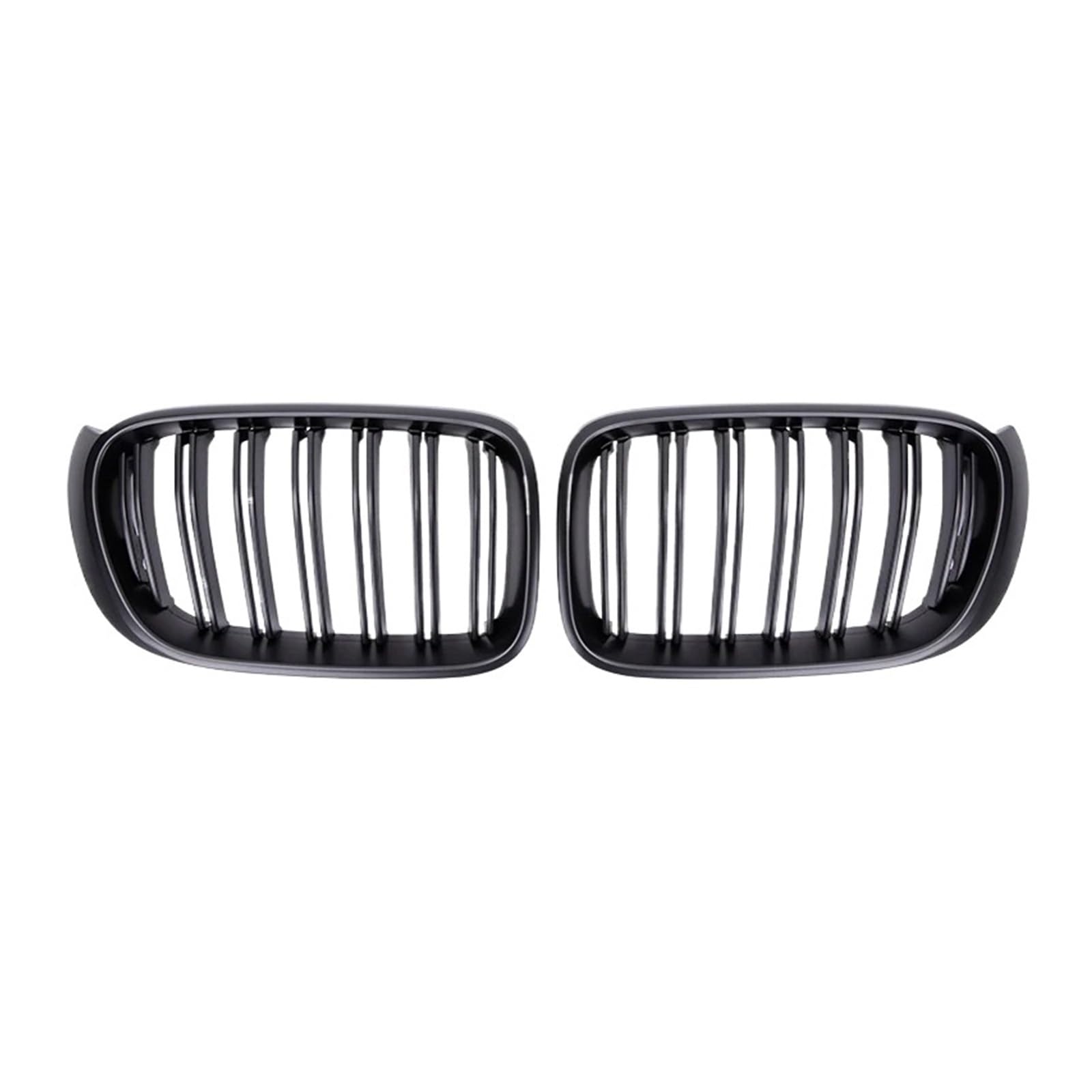 MEIZIYU Auto-Frontgrill, passend for X3, F25 X4 F26 2014–2017, Doppellamellengitter, ABS-Zubehör, Grills, Renngrill Stoßstangengitter für die Frontpartie(Matte Black) von MEIZIYU