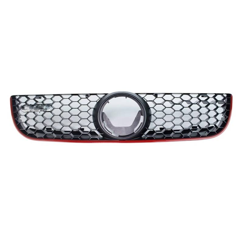 MEIZIYU Auto-Frontstoßstangen-Kühlergrill, passend for Volkswagen, passend for Polo, 2006–2009, Mesh-Center-Racing-Grills, GTI-Stil, Wabengitter Stoßstangengitter für die Frontpartie von MEIZIYU