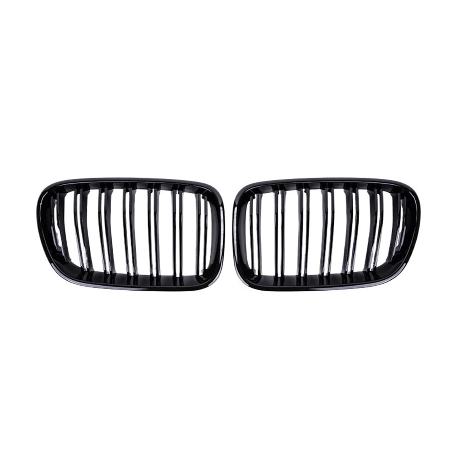 MEIZIYU Auto-Frontstoßstangengitter, passend for X3 F25 2011–2013, Doppellinien-Grillzubehör, Ersatz-Renngrill Stoßstangengitter für die Frontpartie(Gloss Black) von MEIZIYU