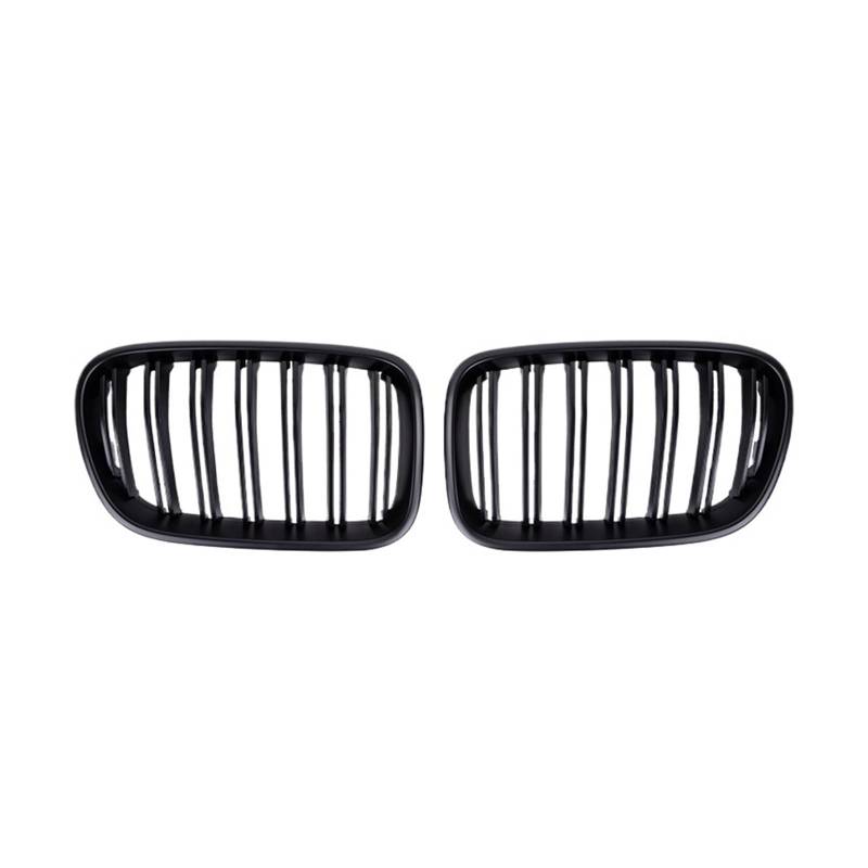 MEIZIYU Auto-Frontstoßstangengitter, passend for X3 F25 2011–2013, Doppellinien-Grillzubehör, Ersatz-Renngrill Stoßstangengitter für die Frontpartie(Matte Black) von MEIZIYU