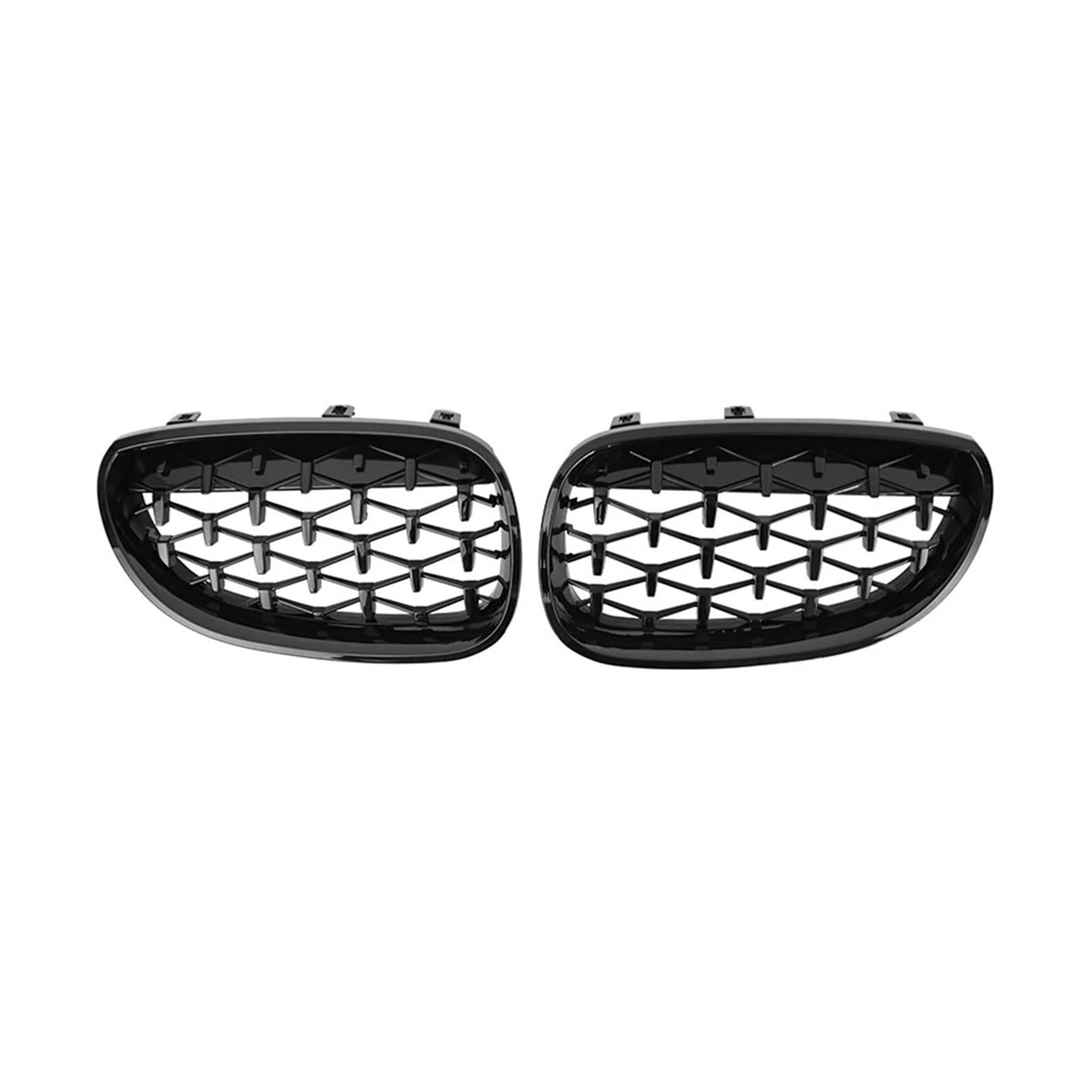 MEIZIYU Auto-Frontstoßstangengrill, Racing-Grill, passend for E60 E61 550i 535i 2004–2009 Stoßstangengitter für die Frontpartie(Black) von MEIZIYU