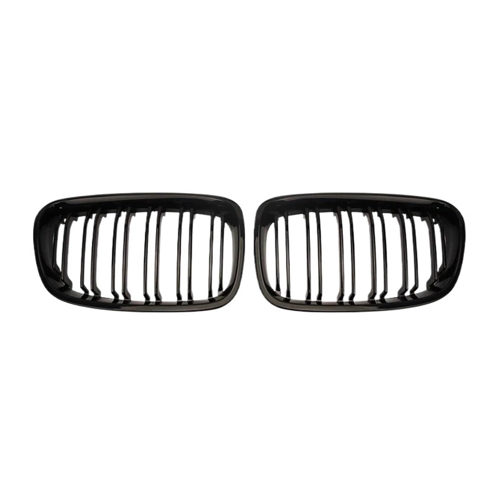 MEIZIYU Auto-Frontstoßstangengrill, passend for 1er F20 F21 2011–2014, Ersatz-Doppellamellen, glänzend schwarze Gitter, Renngrills Stoßstangengitter für die Frontpartie(Matte Black) von MEIZIYU