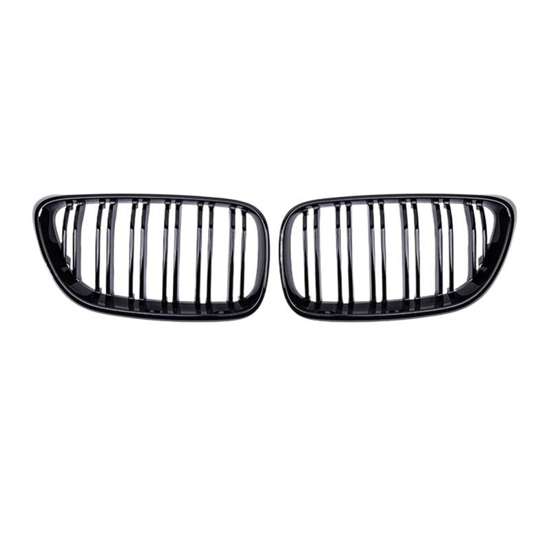 MEIZIYU Auto-Frontstoßstangengrill, passend for 2er-Serie F22 F23 M2 2014–2018, 225i, 218i, 220i, Doppellamellen, schwarzer Kühlergrill, Renngrills Stoßstangengitter für die Frontpartie von MEIZIYU