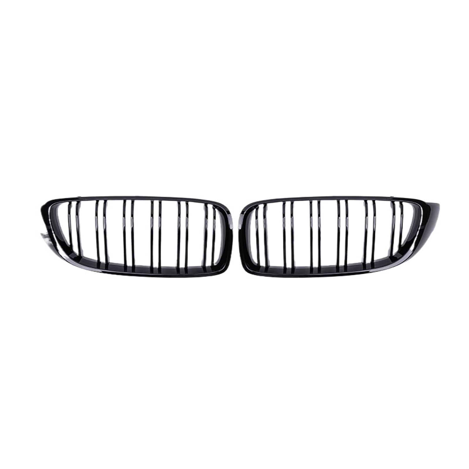 MEIZIYU Auto-Frontstoßstangengrill, passend for 4er F32 F33 F36 M3 F80 M4 F82 2012–2018, Dual-Lamellen-Zubehör, Renngrill Stoßstangengitter für die Frontpartie(Gloss Black) von MEIZIYU