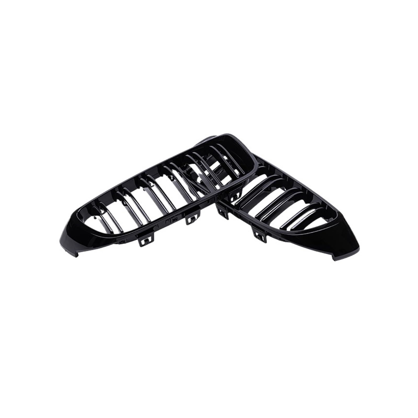 MEIZIYU Auto-Frontstoßstangengrill, passend for 4er F32 F33 F36 M3 F80 M4 F82 2012–2018, Dual-Lamellen-Zubehör, Renngrill Stoßstangengitter für die Frontpartie(Matte Black) von MEIZIYU