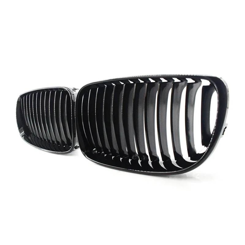 MEIZIYU Auto-Frontstoßstangengrill, passend for E81 E87 E82 E88 128I 130I 135I 2007–2011, Renngrills, glänzend schwarz, Einzellamellengrill Stoßstangengitter für die Frontpartie von MEIZIYU