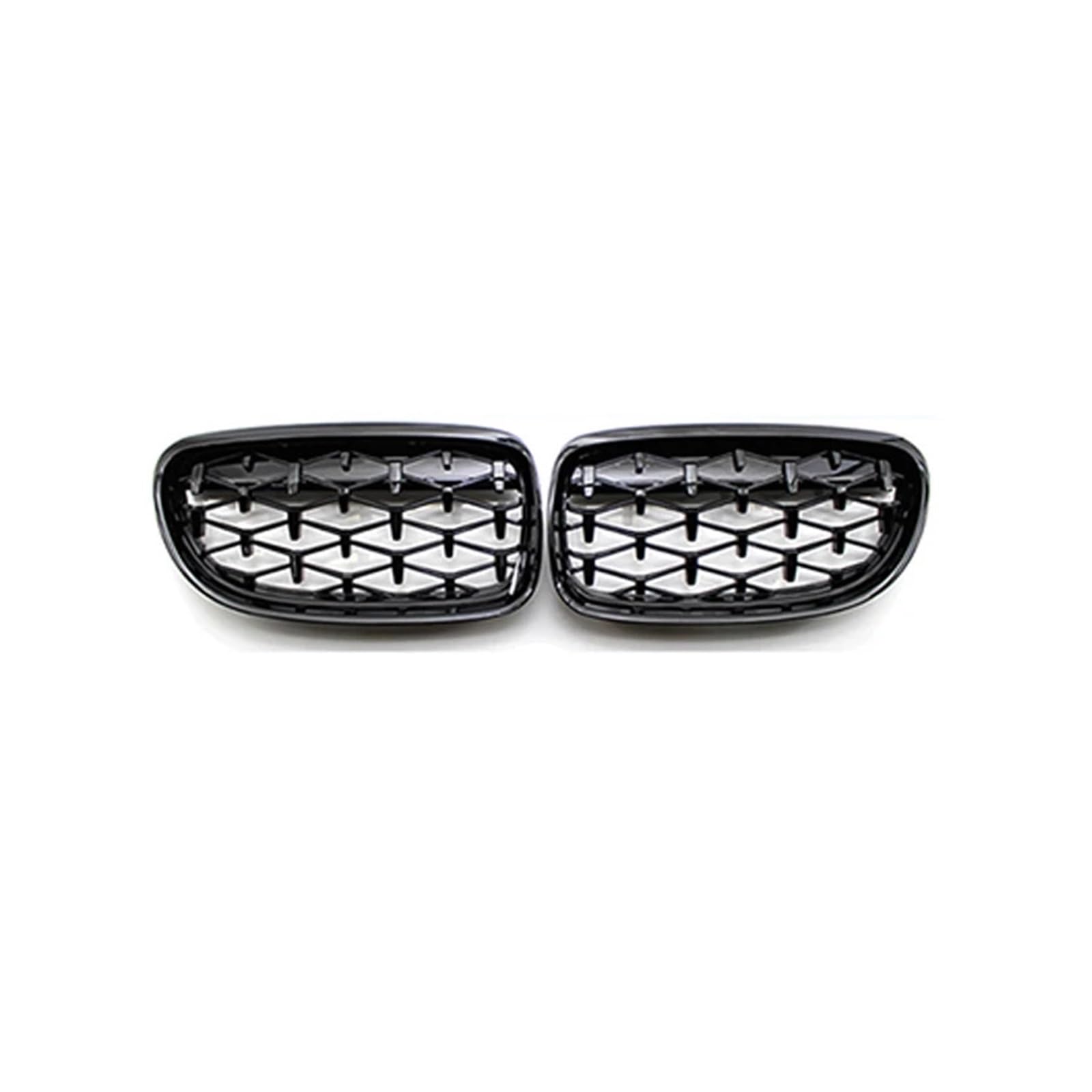 MEIZIYU Auto-Frontstoßstangengrill, passend for E90 E91 318i 320i 325i 328i 2009–2012, Diamond Grills Racing Grill Auto Styling Stoßstangengitter für die Frontpartie(Gloss Black) von MEIZIYU