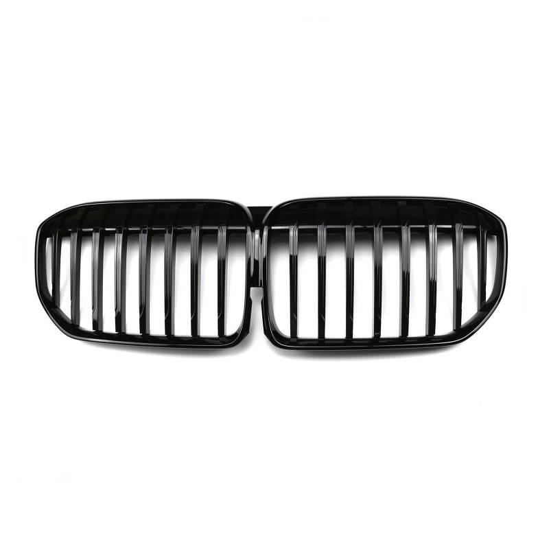 MEIZIYU Auto-Frontstoßstangengrill, passend for G11 G12 7er 2020–2022, 740i, 750i, 760i, glänzendes schwarzes Autozubehör Stoßstangengitter für die Frontpartie(Single Line - Black) von MEIZIYU
