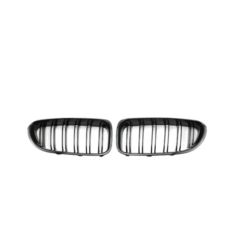 MEIZIYU Auto-Frontstoßstangengrill, passend for M6, F06 F12 F13 6er 2012–2019, Zubehör for Doppellamellengrill Stoßstangengitter für die Frontpartie(Carbon Style) von MEIZIYU
