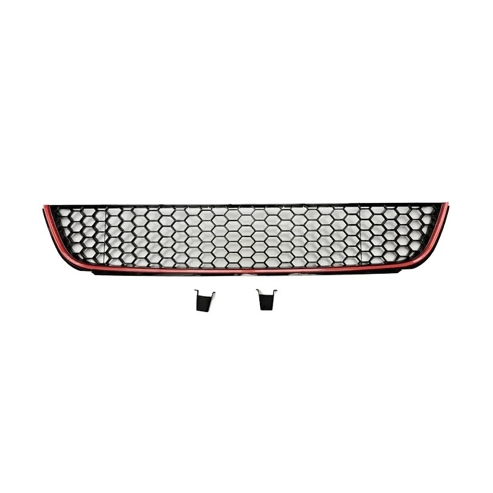MEIZIYU Auto-Frontstoßstangengrill, passend for Volkswagen, passend for Golf, 6 MK6 Non-GTI 2009–2013, Waben-Hex-Mesh-Untergrill im GTI-Stil Stoßstangengitter für die Frontpartie(Red Line) von MEIZIYU