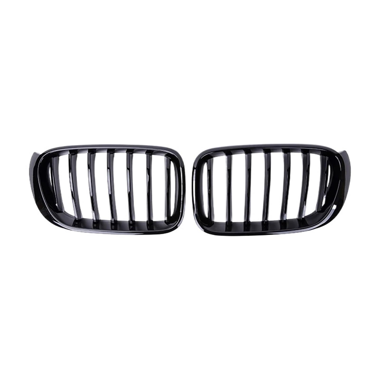 MEIZIYU Auto-Frontstoßstangengrill, passend for X3 F25 X4 F26 2014–2017, glänzend schwarz, Einzellamellen-Ersatzgrills, Renngrill Stoßstangengitter für die Frontpartie(Gloss Black) von MEIZIYU