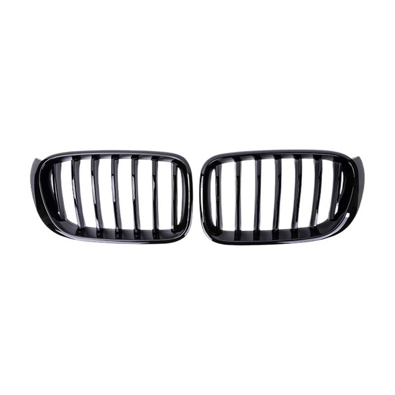 MEIZIYU Auto-Frontstoßstangengrill, passend for X3 F25 X4 F26 2014–2017, glänzend schwarz, Einzellamellen-Ersatzgrills, Renngrill Stoßstangengitter für die Frontpartie(Gloss Black) von MEIZIYU