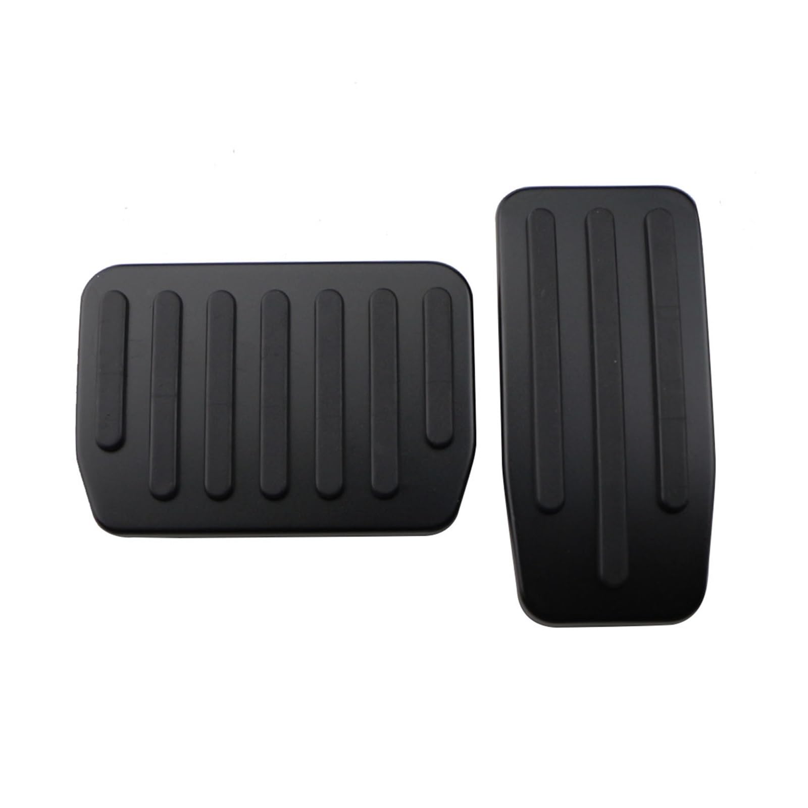MEIZIYU Auto Fußpedal Fit for Tesla Modell 3 2017-2021 Accelerator Kraftstoff Bremse Rest Pedal Pads Abdeckung Aluminium nicht-Slip Bremspedale(Black without Rest) von MEIZIYU