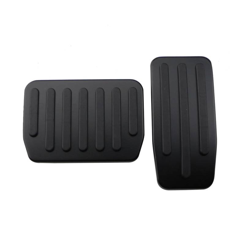 MEIZIYU Auto Fußpedal Fit for Tesla Modell 3 2017-2021 Accelerator Kraftstoff Bremse Rest Pedal Pads Abdeckung Aluminium nicht-Slip Bremspedale(Black without Rest) von MEIZIYU