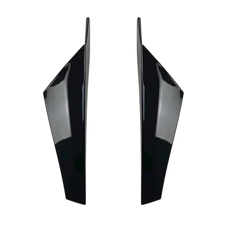 MEIZIYU Auto-Heckfenster-Seitenflügel, passend for Volkswagen, passend for Golf, 8 MK8 GTI GTD TSI TDI 2020–2023, Heckspoiler, Canard Canards Splitter Heckflügelspoiler für Fahrzeuge(Gloss Black) von MEIZIYU