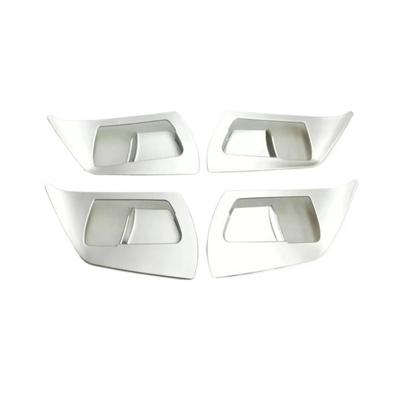 MEIZIYU Auto-Innentürgriff-Abdeckungsverkleidung, passend for Toyota, RAV4 RAV 4 2016–2018, ABS-Innenschale, Rahmenaufkleber, Auto-Styling-Zubehör Fensterschalterrahmenverkleidung(ABS Chrome) von MEIZIYU