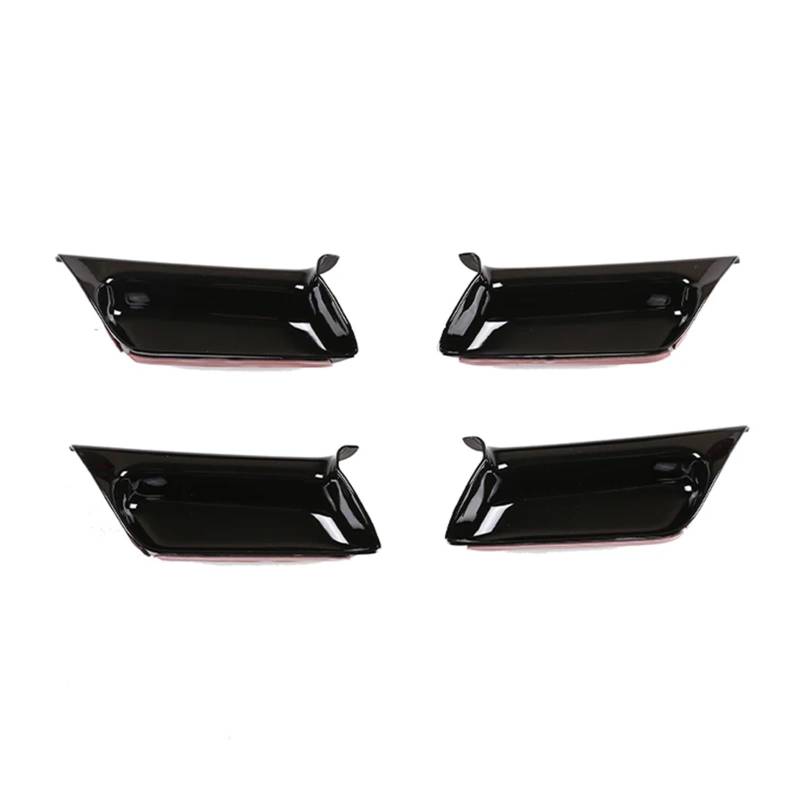 MEIZIYU Auto-Innentürgriff-Schüssel-Dekorationsabdeckung, passend for Land, Rover Freelander 2 LR2 2007–2015, Aufkleber, ABS-Innengriffschutz Fensterschalterrahmenverkleidung(Piano black) von MEIZIYU