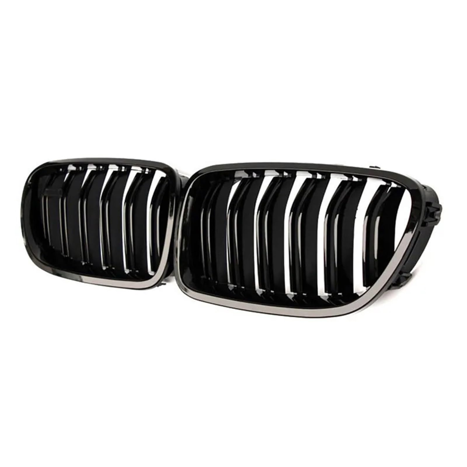 MEIZIYU Autogrill, passend for 5er F10 F11 F18 520d 530d 540i 2010–2017, Ersatzteil, glänzend schwarz, Dual-Lamellen-Renngrill Stoßstangengitter für die Frontpartie MEIZIYU Autogrill, passend for 5er F10 F11 F18 520d 530d 540i 2010–2017, Ersatzteil, glänzend schwarz, Dual-Lamellen-Renngrill Stoßstangengitter für die Frontpartie von MEIZIYU
