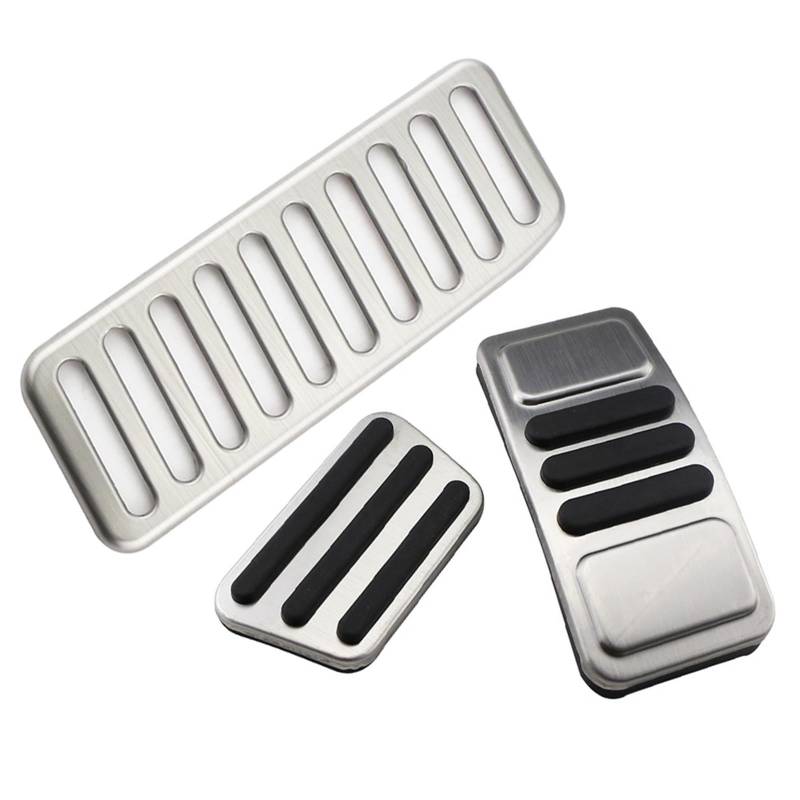 MEIZIYU Autopedale passend for Ford Mustang 2015–2021 Ersatzteile AT-Pedal Bremspedalabdeckung Fußstütze Pedale Pads Bremspedale(AT With Rest) von MEIZIYU
