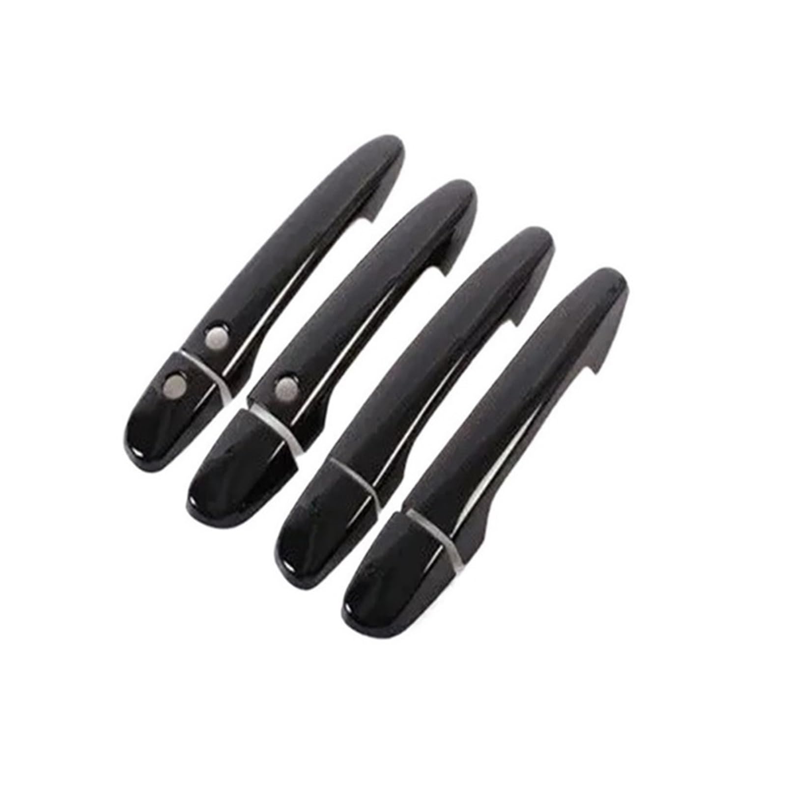 MEIZIYU Autotürgriffabdeckung, passend for Mazda, Cx-5 Cx5 CX 5 2012–2022, glänzendes schwarzes Chrom, Auto-Styling-Zubehör Türgriff-Akzentzierleiste(Black 2 buttons) von MEIZIYU