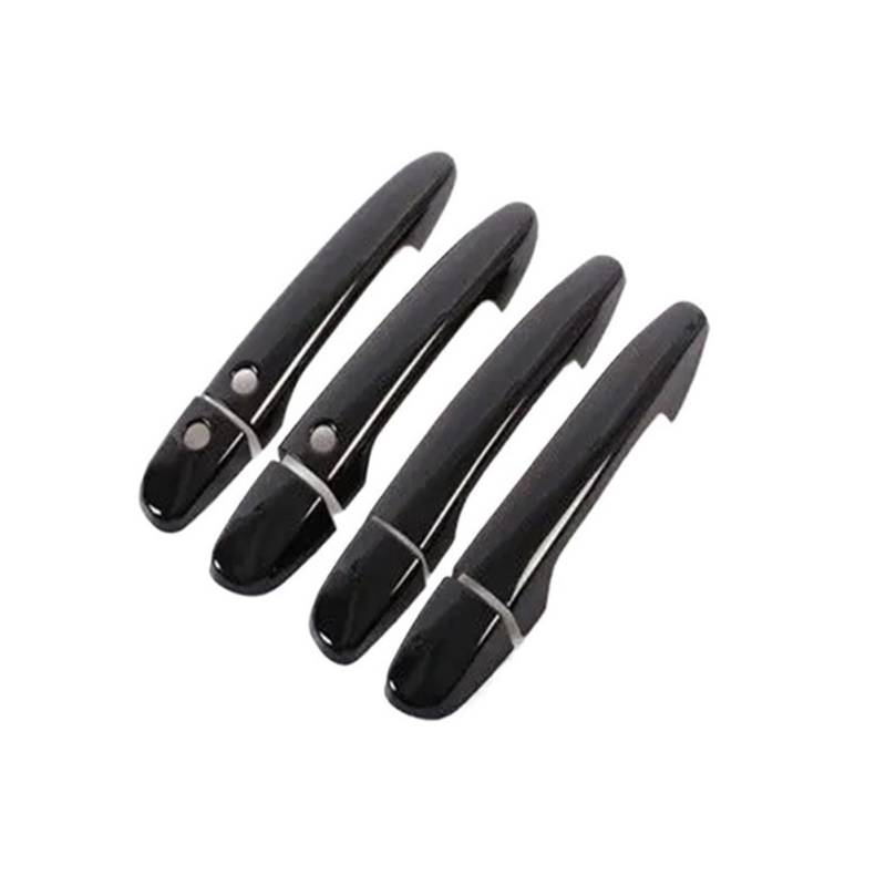 MEIZIYU Autotürgriffabdeckung, passend for Mazda, Cx-5 Cx5 CX 5 2012–2022, glänzendes schwarzes Chrom, Auto-Styling-Zubehör Türgriff-Akzentzierleiste(Black 2 buttons) von MEIZIYU