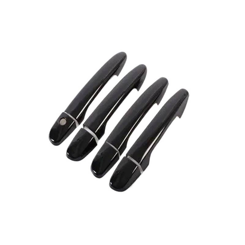 MEIZIYU Autotürgriffabdeckung, passend for Mazda, Cx-5 Cx5 CX 5 2012–2022, glänzendes schwarzes Chrom, Auto-Styling-Zubehör Türgriff-Akzentzierleiste(Black no button) von MEIZIYU