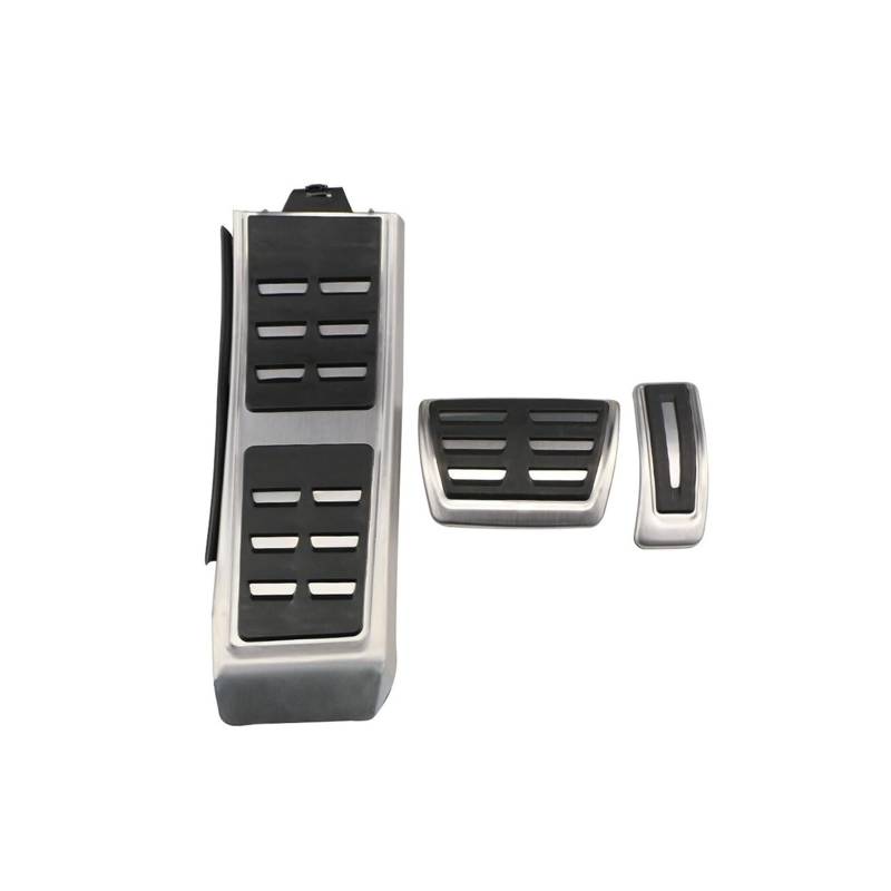 MEIZIYU Bremse Fußstütze Pedal Auto Pedale Fit for A4 B8 A6 A7 A8 S4 RS4, a5 S5 RS5 8T Q5 SQ5 8R Kraftstoff Abdeckung Auto Zubehör Bremspedale(AT With Rest Pedal) von MEIZIYU