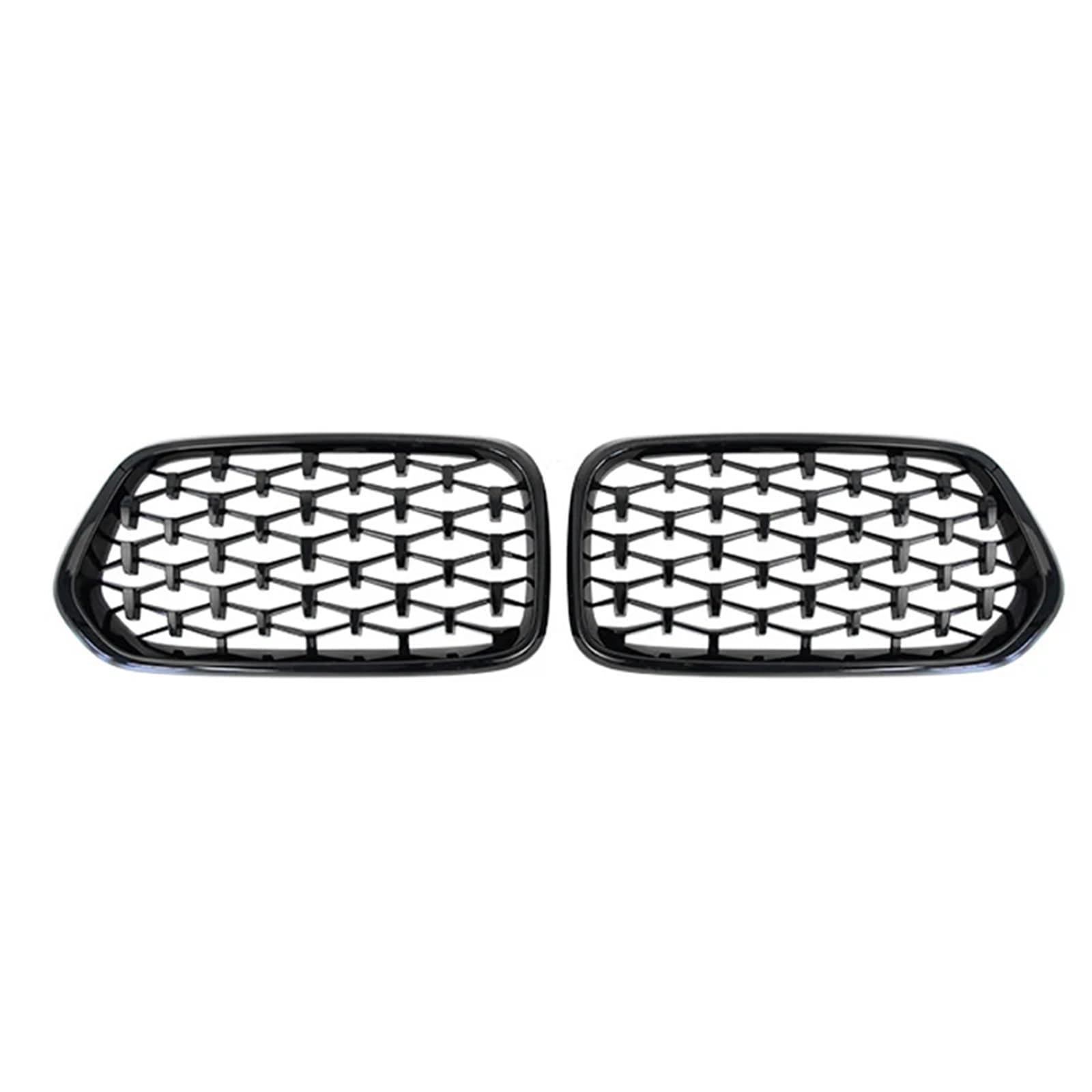 MEIZIYU Diamond Car Front Bumper Grille Racing Grill Fit for X2 F39 2018 2019 2020 2021 2022 Stoßstangengitter für die Frontpartie(Gloss Black) von MEIZIYU