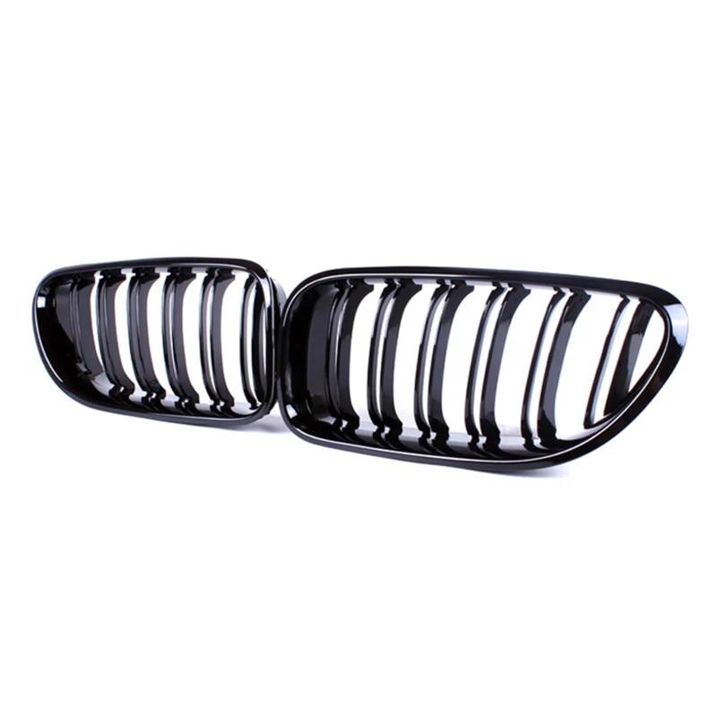 MEIZIYU Doppellatten-ABS-Grill, Frontstoßstangengrill, Racing-Grills, passend for 6er F06 F12 F13 M6 2012–2017 Stoßstangengitter für die Frontpartie von MEIZIYU