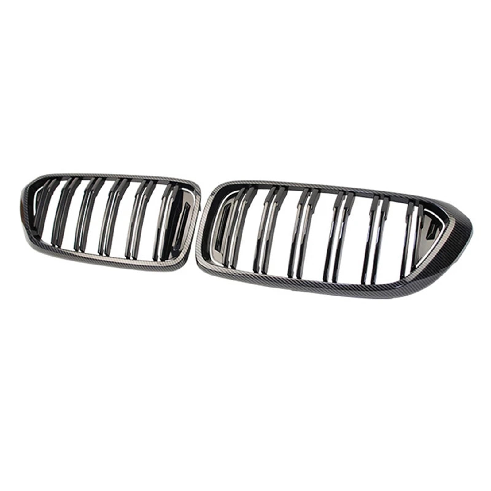 MEIZIYU Doppelte Lamellengrills, ABS-Grill, Auto-Frontgrill, Haube, Racing-Grill, passend for 6er GT G32 2018–2020 Stoßstangengitter für die Frontpartie(Carbon Fiber) von MEIZIYU