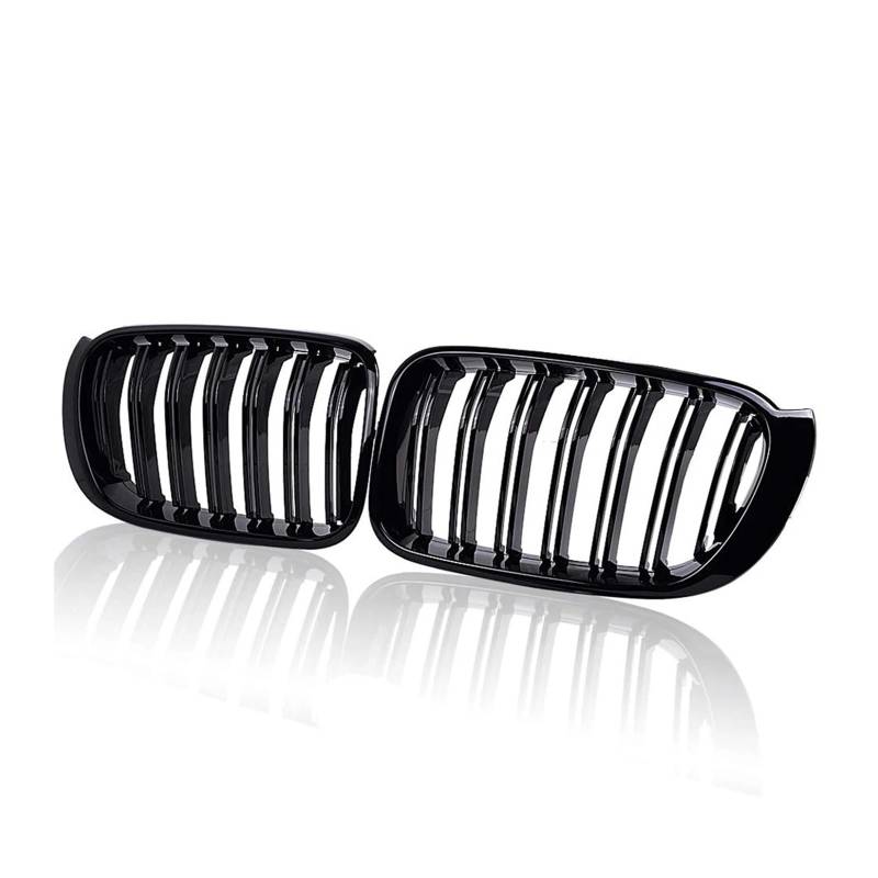 MEIZIYU Doppelte Linie Auto-Frontgrill-Grill-Netz passend for X3 X4 F25 F26 2014 2015 2016 2017 Net Trim Strip Cover Stoßstangengitter für die Frontpartie von MEIZIYU