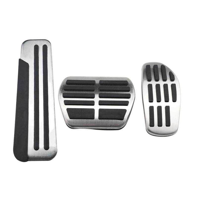 MEIZIYU Edelstahl AT MT Auto Pedale Pedal Fit for Renault Espace 2019 2020 Teile Bremspedal Abdeckung Rest Pedale Abdeckungen Bremspedale(AT With Rest) von MEIZIYU