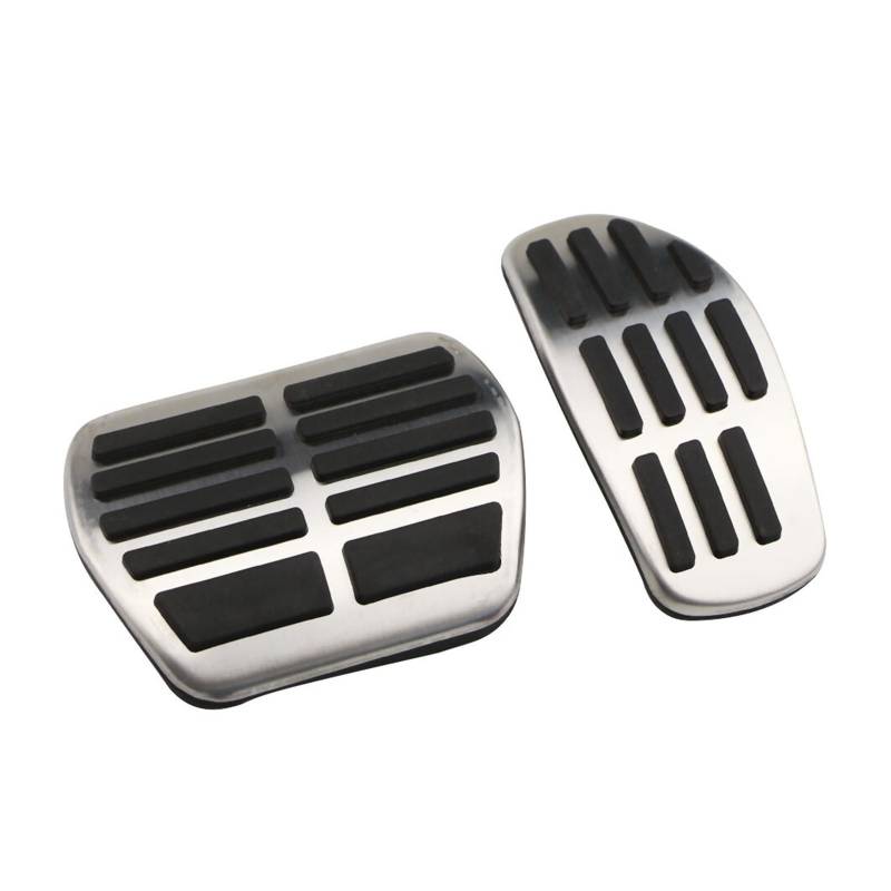 MEIZIYU Edelstahl AT MT Auto Pedale Pedal Fit for Renault Espace 2019 2020 Teile Bremspedal Abdeckung Rest Pedale Abdeckungen Bremspedale(AT Without Rest) von MEIZIYU