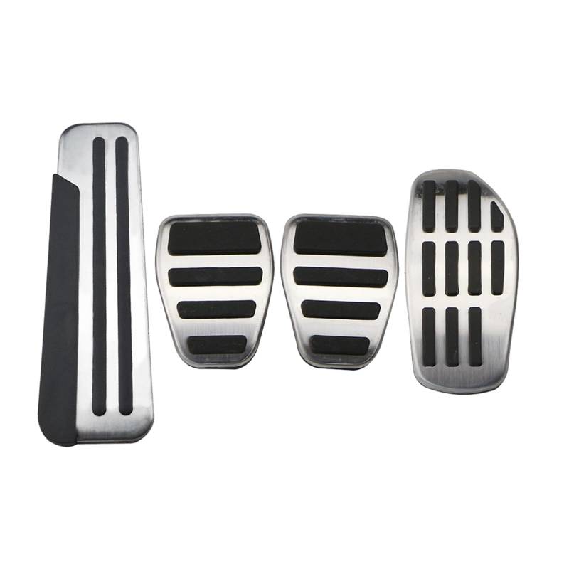 MEIZIYU Edelstahl AT MT Auto Pedale Pedal Fit for Renault Espace 2019 2020 Teile Bremspedal Abdeckung Rest Pedale Abdeckungen Bremspedale(MT With Rest) von MEIZIYU