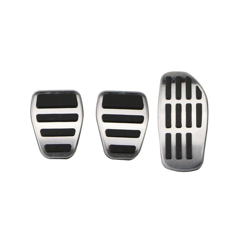 MEIZIYU Edelstahl AT MT Auto Pedale Pedal Fit for Renault Espace 2019 2020 Teile Bremspedal Abdeckung Rest Pedale Abdeckungen Bremspedale(MT Without Rest) von MEIZIYU