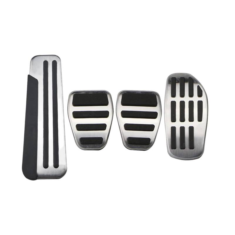 MEIZIYU Edelstahl-Autopedale, passend for Renault Koleos 2 Kadjar, passend for Samsung QM6 2016–2020, Bremspedalabdeckung Bremspedale(MT With Rest) von MEIZIYU