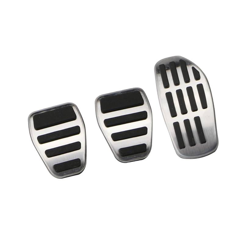 MEIZIYU Edelstahl-Autopedale, passend for Renault Koleos 2 Kadjar, passend for Samsung QM6 2016–2020, Bremspedalabdeckung Bremspedale(MT Without Rest) von MEIZIYU