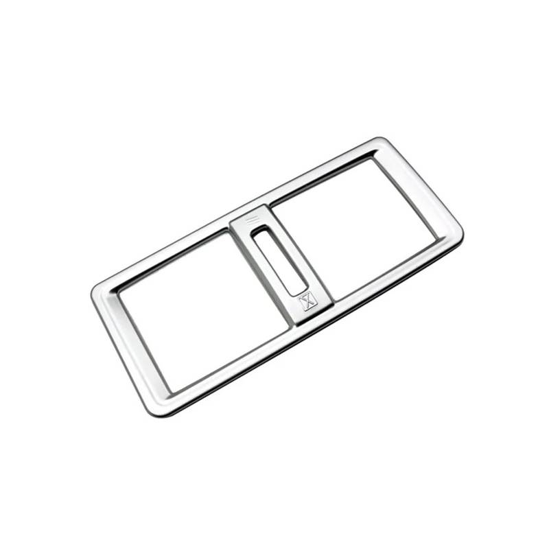 MEIZIYU Fensterheber-Schalterknopfabdeckung, passend for Mitsubishi Outlander 2022–2023, ABS, Kohlefaser, Schwarz, Chrom, AC-Luftauslass-Blendenverkleidung Fensterschalter-Bedienfeld(Air Vent Cover C) von MEIZIYU