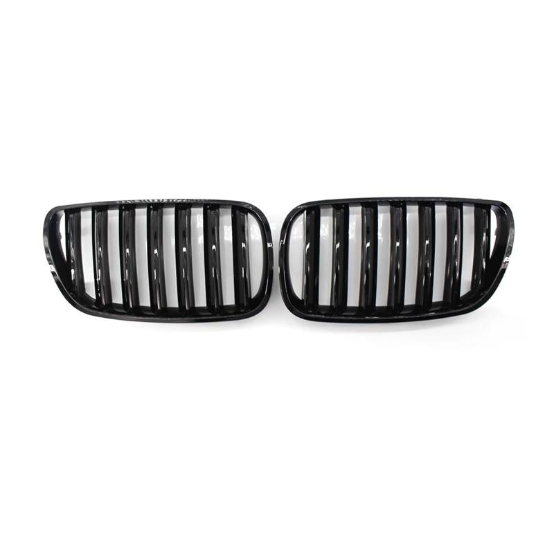 MEIZIYU Frontgrills, passend for X3 E83 2007–2010, glänzend schwarzer Sport-Haubengrill Stoßstangengitter für die Frontpartie von MEIZIYU