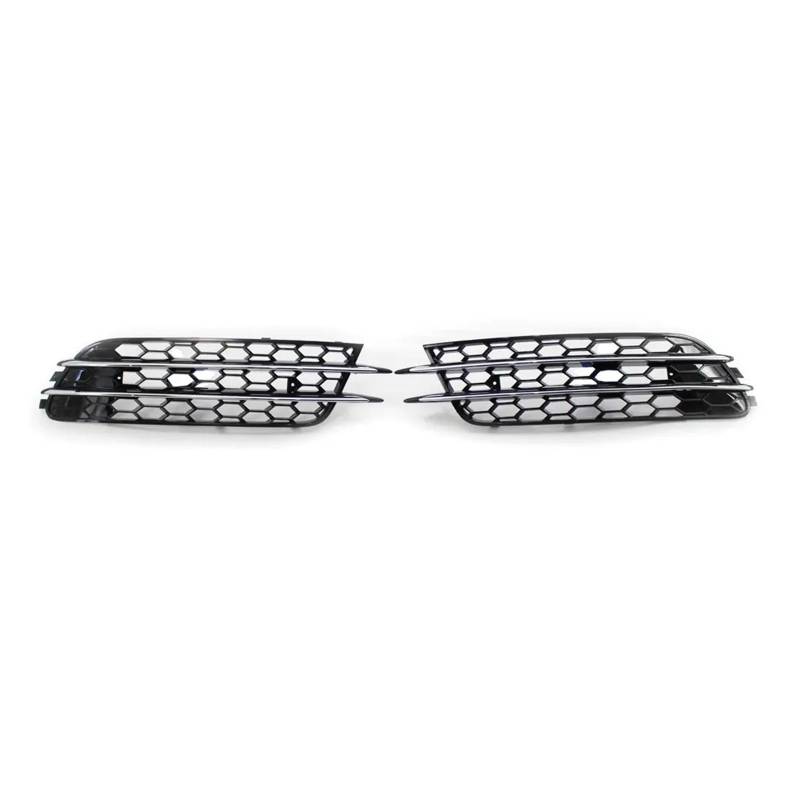 MEIZIYU Frontstoßstangengrill, passend for A6, C7 Limousine 2012–2015, Standard-Stoßstangenmodell, Nebelscheinwerfer-Grillabdeckung, offenes Netz Stoßstangengitter für die Frontpartie(Chrome) von MEIZIYU