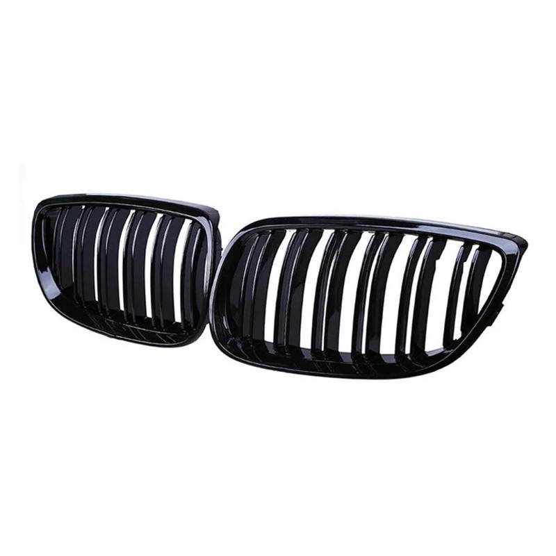 MEIZIYU Frontstoßstangengrill, passend for E92 E93 M3 2006–2009, glänzend schwarz, zweizeiliger Kühlergrill, Auto-Styling, Renngitter, Ersatzteil Stoßstangengitter für die Frontpartie von MEIZIYU