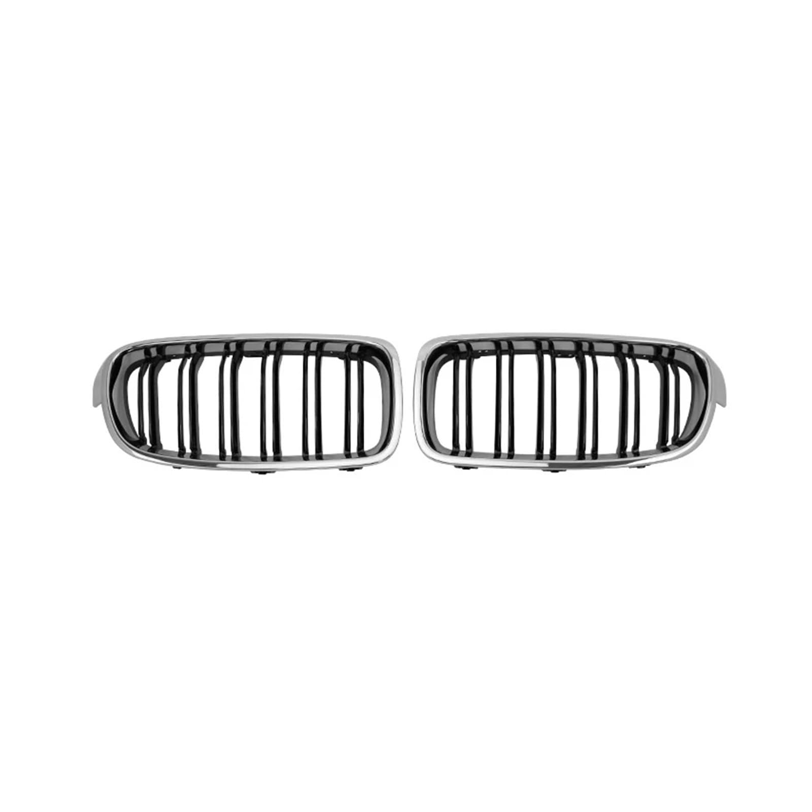 MEIZIYU Frontstoßstangengrill, passend for F30 F35 F31 3er-Serie 2013–2019, silberfarbener Rahmen, schwarzer Kern, Renngrill, Dual-Lamellen-Zubehör Stoßstangengitter für die Frontpartie MEIZIYU Frontstoßstangengrill, passend for F30 F35 F31 3er-Serie 2013–2019, silberfarbener Rahmen, schwarzer Kern, Renngrill, Dual-Lamellen-Zubehör Stoßstangengitter für die Frontpartie von MEIZIYU