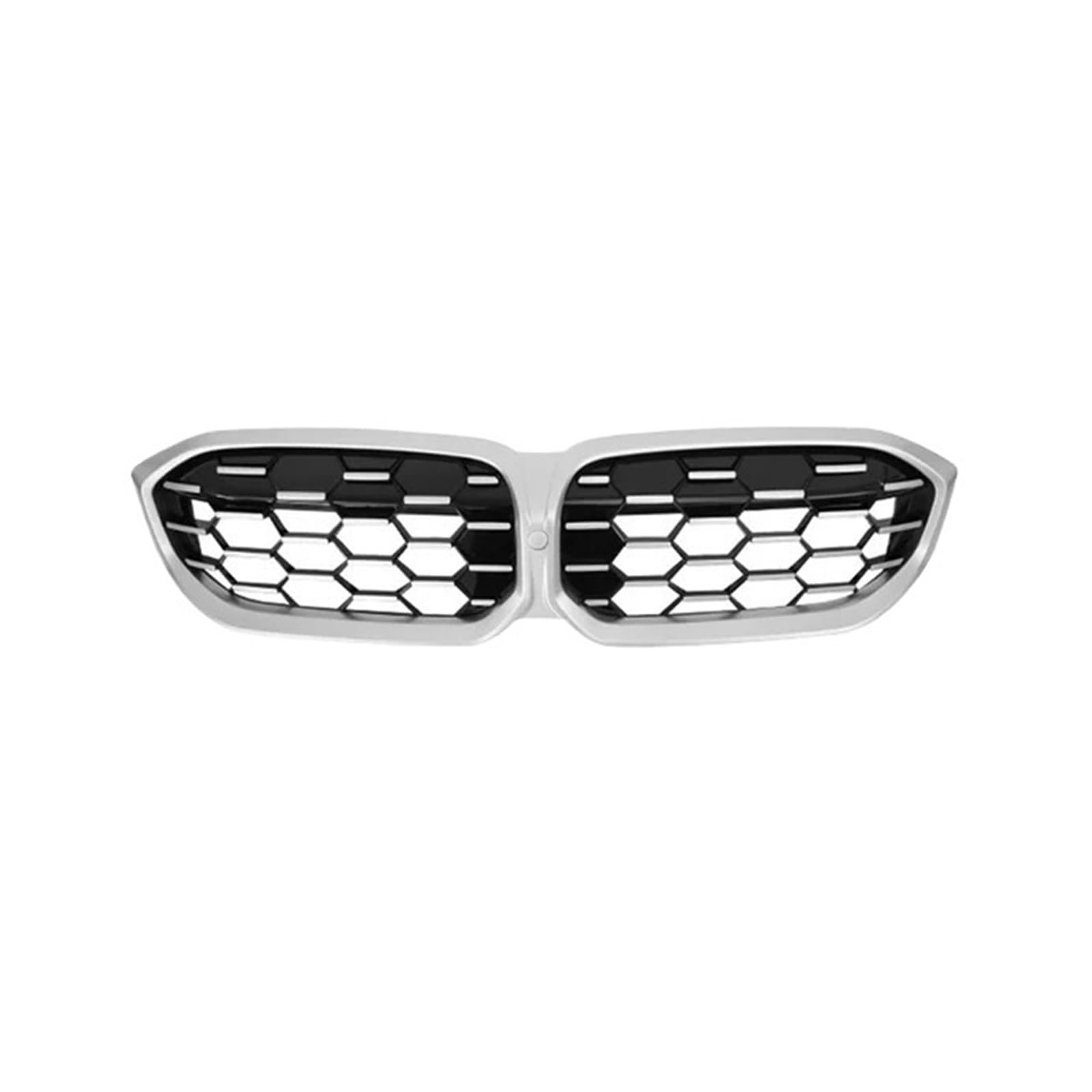 MEIZIYU Frontstoßstangengrill, passend for G20 G28 LCI 3 Series 2023+ 330i M340i Diamond Racing Grille Autozubehör Stoßstangengitter für die Frontpartie(Silver) von MEIZIYU