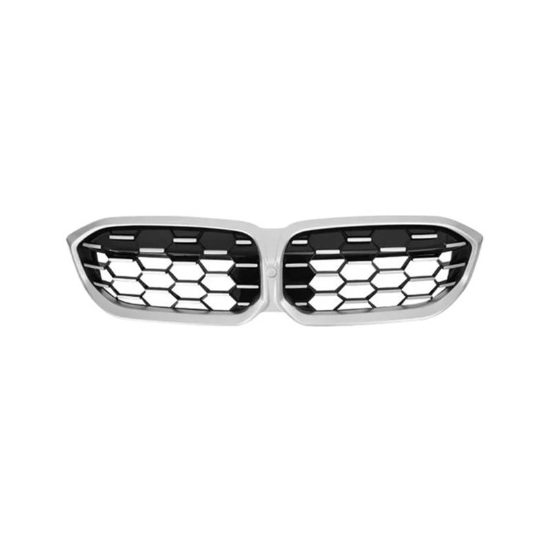 MEIZIYU Frontstoßstangengrill, passend for G20 G28 LCI 3 Series 2023+ 330i M340i Diamond Racing Grille Autozubehör Stoßstangengitter für die Frontpartie(Silver) von MEIZIYU