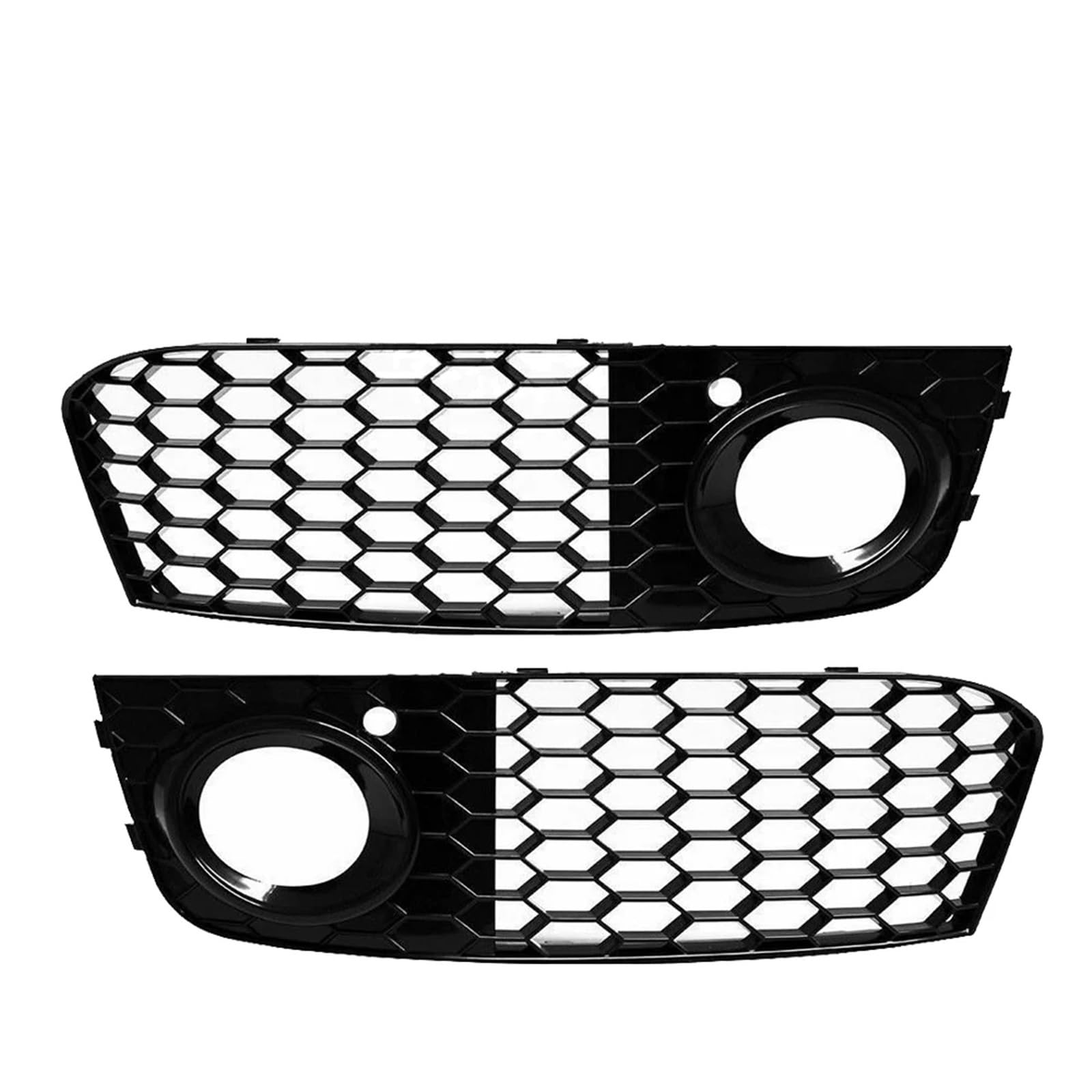MEIZIYU Honeycomb Mesh Nebelscheinwerfer, offener Lüftungsgitter, Ansaugdeckel, Autoteile, passend for A4 B8 2009 2010 2011 2012 Stoßstangengitter für die Frontpartie(Black) von MEIZIYU