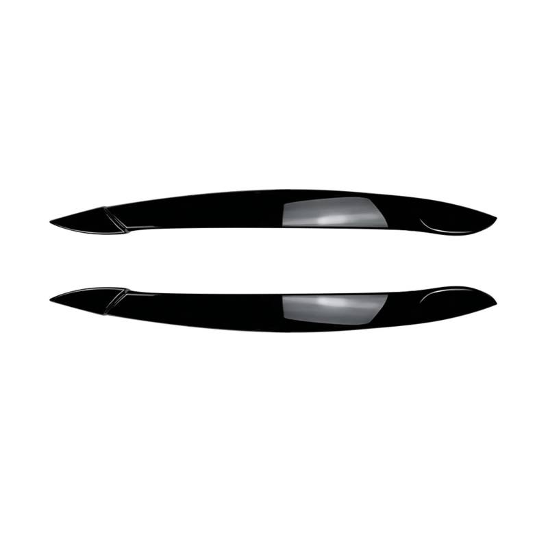 MEIZIYU Scheinwerfer-Augenbrauenverkleidung passend for BMW X5 E70 2008–2013, Karbonfaser-Look/schwarz glänzend, Frontscheinwerfer-Lampenabdeckung, Braue, Scheinwerfer-Augenlid Autoscheinwerfer-Augenb von MEIZIYU