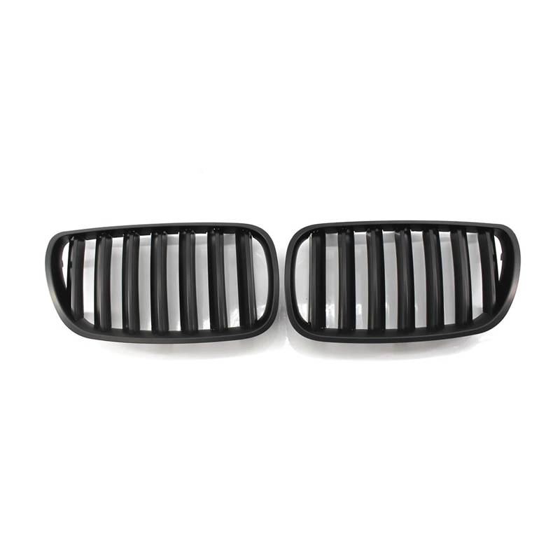 MEIZIYU Vorderer Mittelgrill, passend for E83 LCI X3 2007–2010, mattschwarz Stoßstangengitter für die Frontpartie von MEIZIYU
