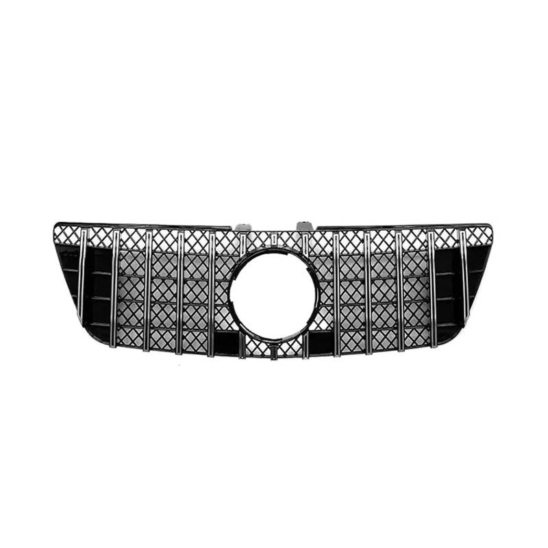 MEIZIYU Vorderer oberer Stoßstangengrill, passend for ML, Klasse W164 2009–2012, passend for GT R-Stil, Autozubehör, Auto-Haubengitter Stoßstangengitter für die Frontpartie(Silver) von MEIZIYU