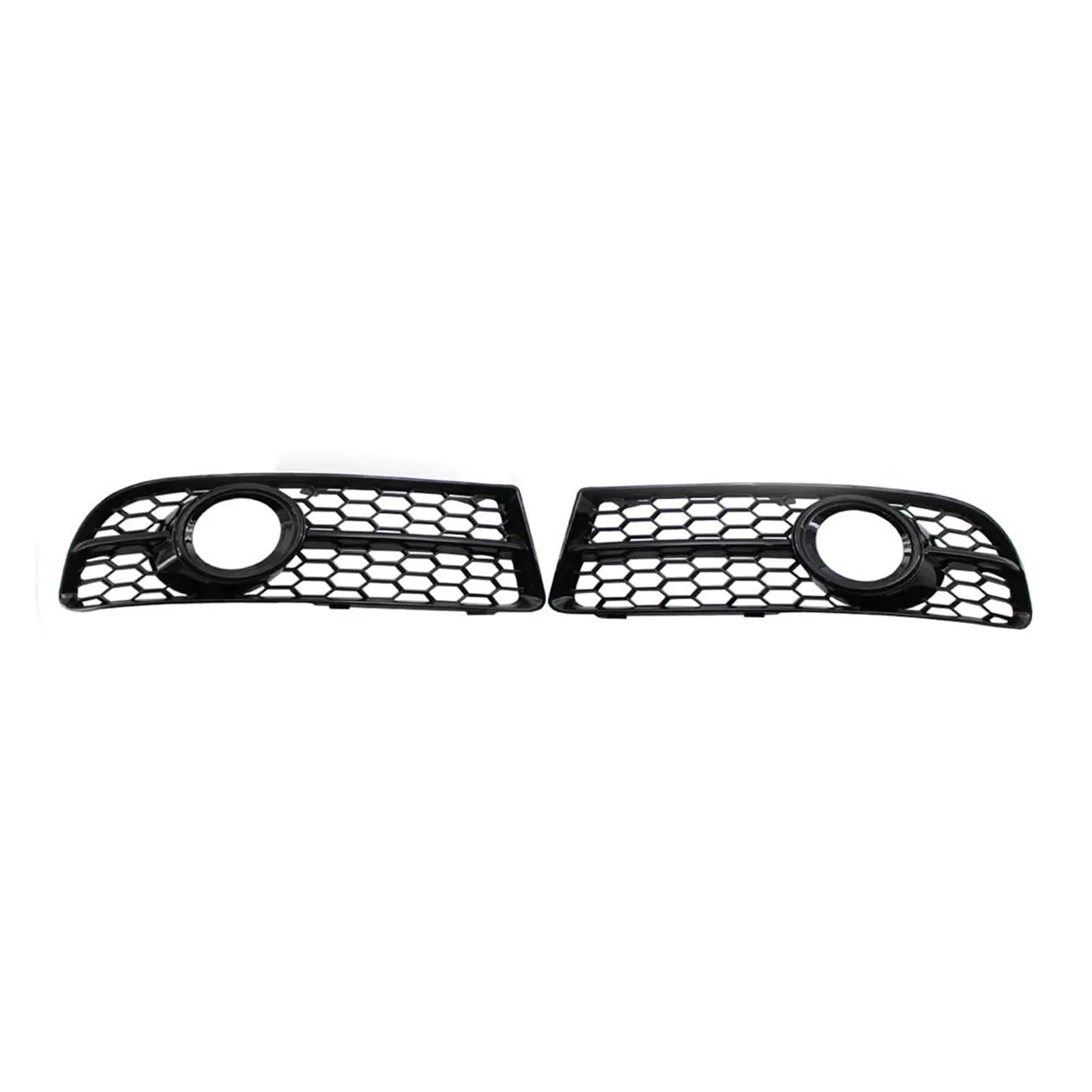MEIZIYU Vorderer unterer Stoßstangengrill, passend for A4, B7 A4 S-Line S4 2005–2008, Nebelscheinwerfer-Wabenstruktur Stoßstangengitter für die Frontpartie(Bright black) von MEIZIYU